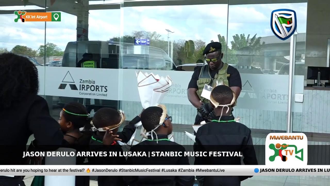 Jason Derulo Arrives in Lusaka