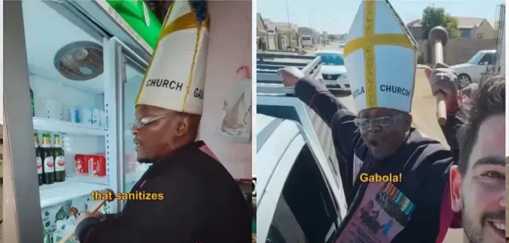GABOLA CHURCH FOUNDER DEFENDS THE USE OF ALCOHOL IN WORSHIP, SAYING CONGREGANTS CAN DRINK, PRAY AND PRAISE GOD AT THE SAME TIME