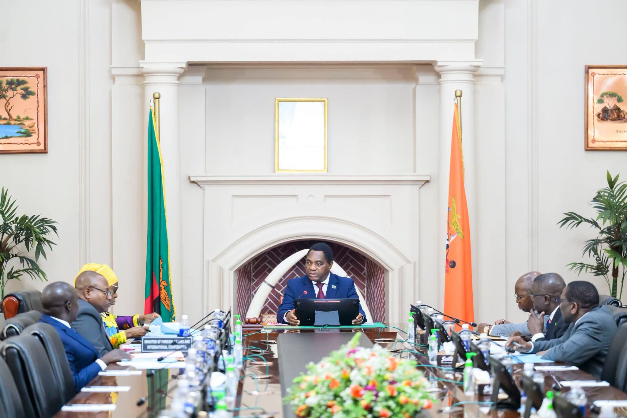 Hichilema chairs first Cabinet meeting of renewed mandate