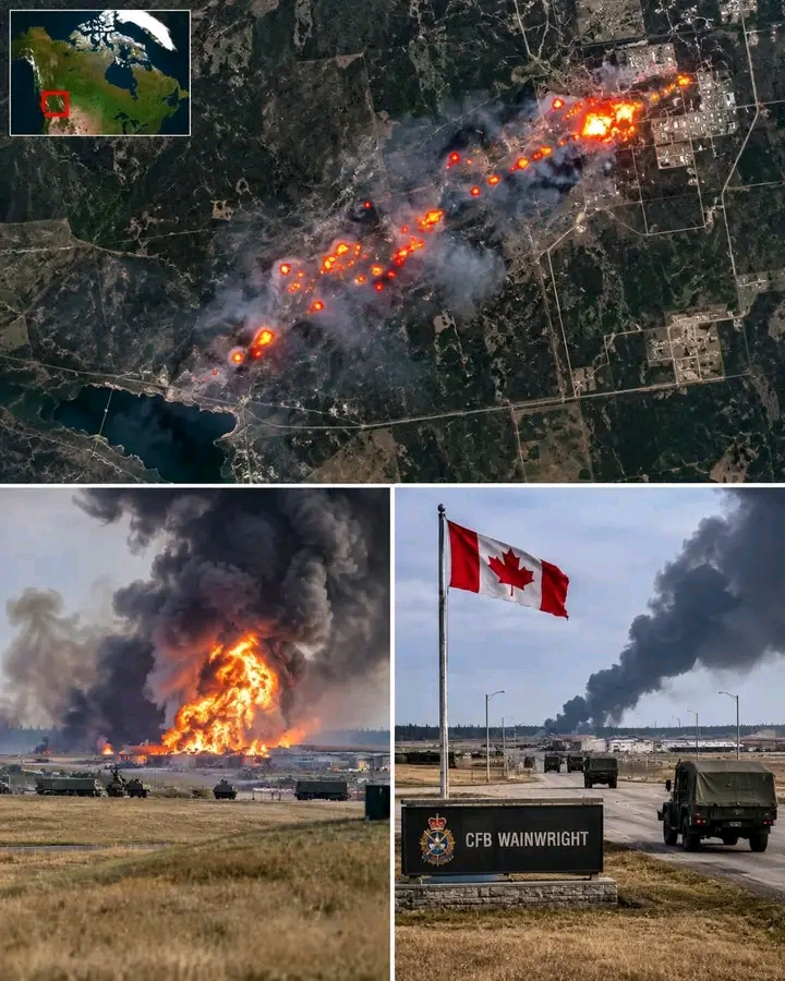 DEATHS REPORTED AS MASSIVE FIRE ENGULFS CANADIAN MILITARY BASE