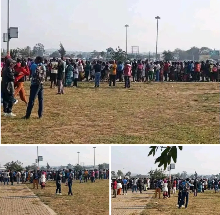 Police disperse cash-desperate JAY JAY BANDA’s crowd!