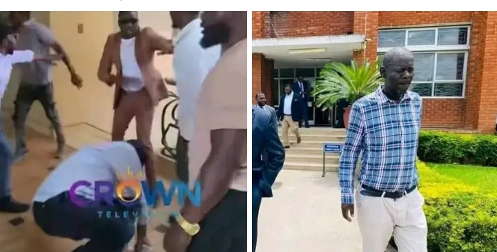 WATCH: DAVIES MWILA PUSHED TO THE GROUND BY SUSPECTED UPND CADRES